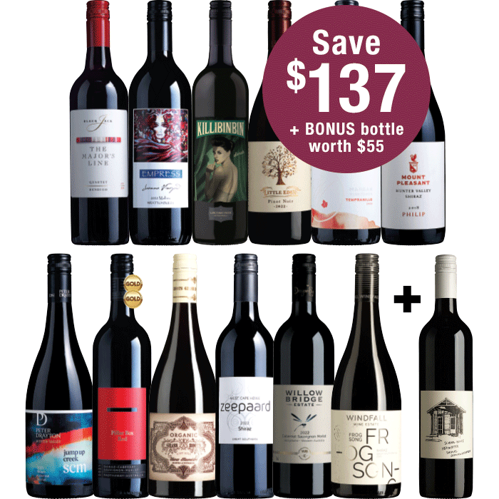 Regional Red Dozen with BONUS Bottle - Wine Selectors