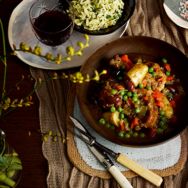 Braised oxtail with Italian flavours 
