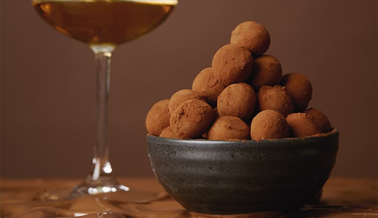 Kirsten Tibballs' Botrytis and vanilla truffles