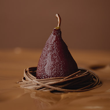 Kirsten Tibballs poached pears with Sparkling Shiraz recipe