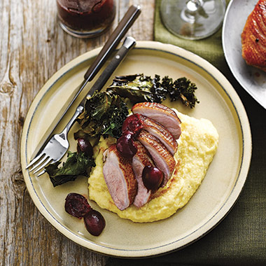 Wok Smoked Duck With Sour Cherry Sauce Recipe