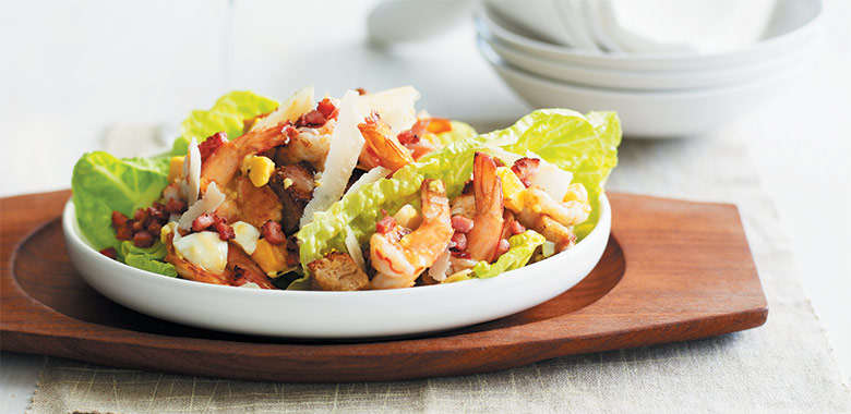 King Prawn Caesar Salad Recipe