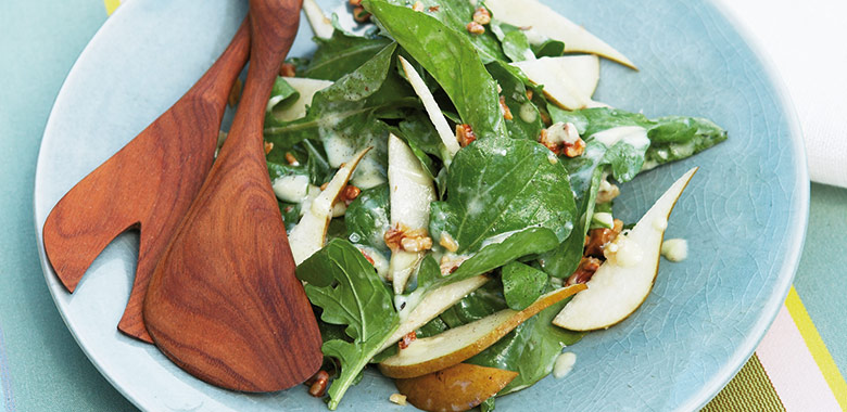 Rocket Pear Walnut Salad Recipe