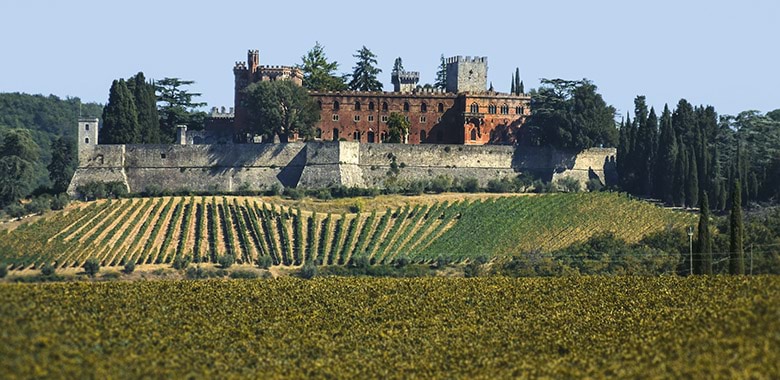 The Castello Ricasoli in Chianti region of Tuscany