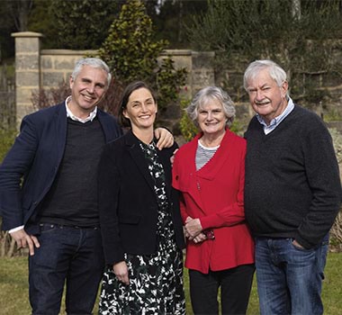 Pioneering winemaker Brian Croser and family