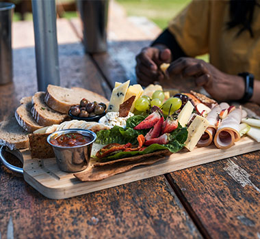 A tasting plate from Pyengana Dairy Company in Tasmania