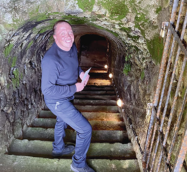 Descending into the depths on a cellar treasure hunt. (Image credit: Belinda Luksic)