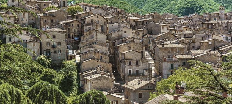 The labyrinthine streets of Scanno seem to meld into the surrounding hills (Credit: Getty Images).