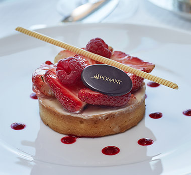 French fine-dining is part of the PONANT experience.