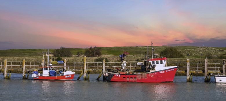 two boats in Rye Harbour