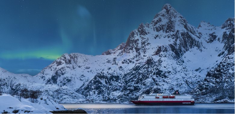 The northern lights with Hurtigruten Norwegian Coastal Express
