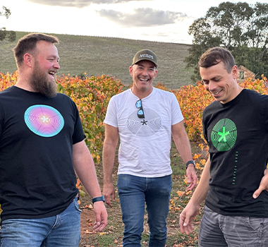 Chaffey Bros vineyards in the Eden Valley with winemakers