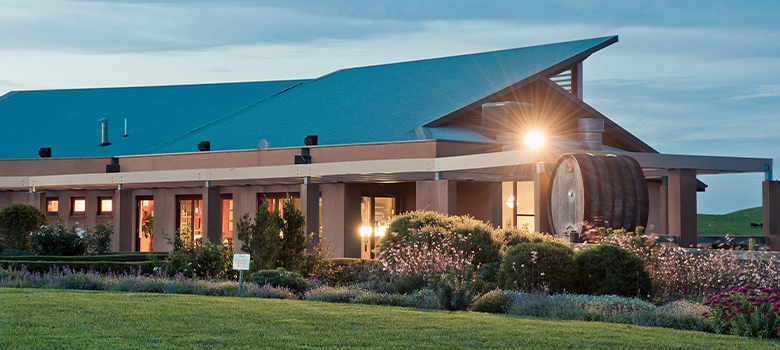 View of Southern Highlands Winery cellar door in the evening