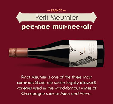 How do you pronounce Pinot Meurnier infographic