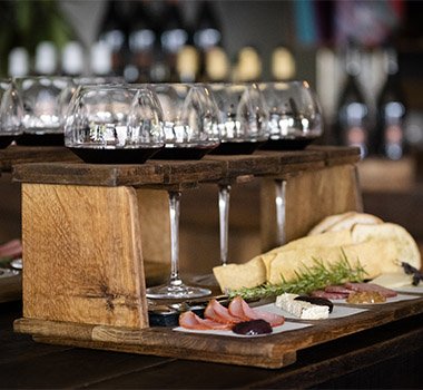 Wine tasting and cheeseboard at the Z WINE cellar door in the Barossa Valley