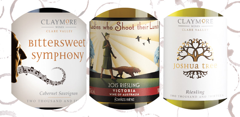 Claymore wine labels