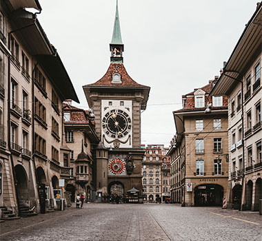 The fairytale-like federal capital of Bern, Switzerland.
