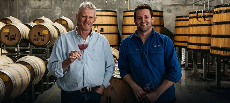 Local Young Gun Legend Will Gilbert and has father Simon Gilbert from Gilbert Family Wines