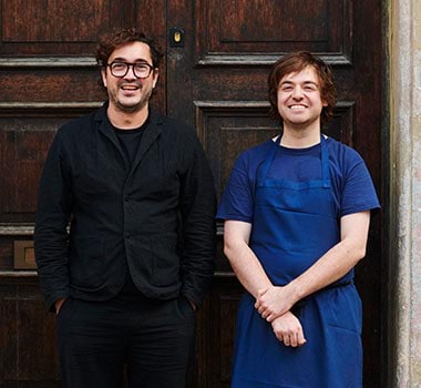 Ed Thaw (owner) and Simon Shand (chef) of Leroy in Shoreditch, London