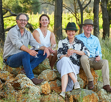 Hunter and Elizabeth Smith, Judi Cullam and Barrie Smith - the family behind Frankland Estate.