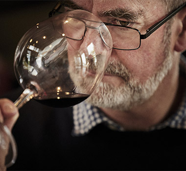 Tim Kirk of Clonakilla tastes some of their own wines during Christmas. Photo Credit: David Reist