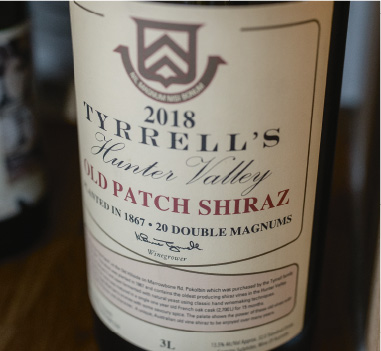 Tyrrell's Old Patch Shiraz 2018 bottle