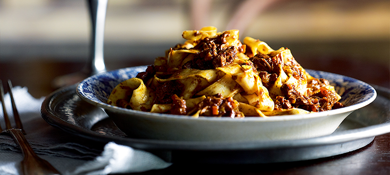 Guy Grossi's Pappardelle with spiced veal ragu