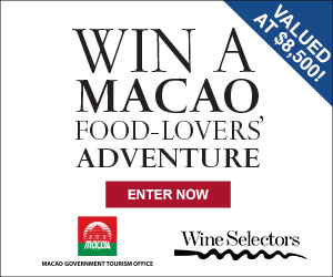 Win a Food Lovers Trip to Macao for two valued at $8,500 - Enter to WIN!