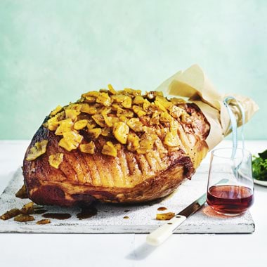 Lyndey Milan's pineapple-mustard glazed ham recipe