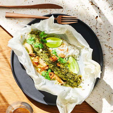 Lyndey Milans chillies fish en papillote