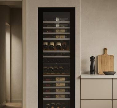 Kingsbottle Atelier Duo wine storage cabinet in modern kitchen