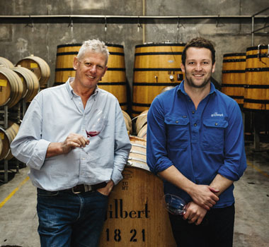 Simon and Will gilbert Family Wines