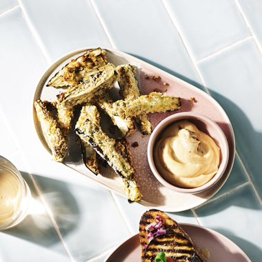 Lyndey Milan's Eggplant Chips recipe with mayonnaise 
